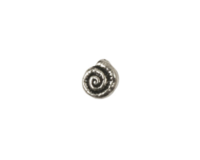 Green Girl Pewter Tiny Snail Shell 9mm
