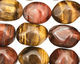 Tiger Eye (multi) Faceted Tumbled Nugget 14-17x12-13mm