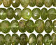 Peridot Faceted Rondelle 4-7x10mm