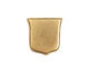 Nunn Design Antique Gold (plated) Crest Ensign Tag 17mm
