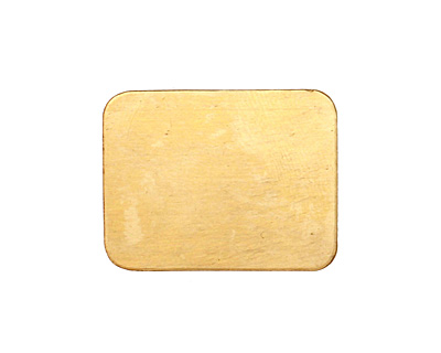 Brass Rectangle Blank 26x20mm