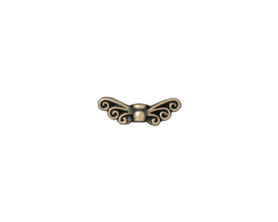 TierraCast Antique Brass (plated) Fairy Wings 5x13mm