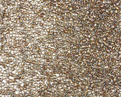 TOHO Rainbow Black Diamond (with Gold Lining) Round 15/0 Seed Bead