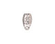TierraCast Rhodium (plated) Hammertone Ear Post 7x14mm