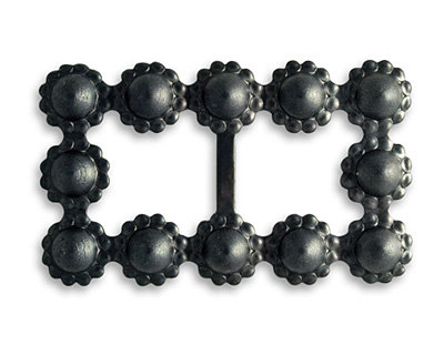 Vintaj Arte Metal Hobnail Ribbon Slide 38x23mm