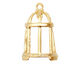 Ezel Findings Gold (plated) Bird Cage Pendant 16x31mm