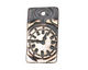 Earthenwood Studio Ceramic Oxidation Roman Numeral Clock Pendant 25x45mm