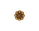 TierraCast Antique Gold (plated) Czech Rosette Button 11mm