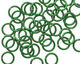 Green Enameled Copper Round Jump Ring 8mm, 18 gauge