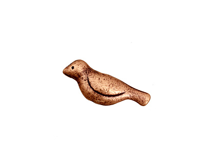 Ezel Findings Antique Copper Double Sided Chubby Bird 8x20mm
