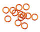Orange Anodized Aluminum Jump Ring 7mm, 18 gauge (5mm inside diameter)