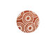 Lillypilly Bronze Dandelion Anodized Aluminum Disc 19mm, 24 gauge