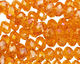 Tangerine AB Crystal Faceted Rondelle 8mm