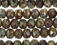 Czech Glass Woodlands Fire Polished Rondelle 6x9mm