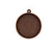 Nunn Design Antique Copper (plated) Grande Circle Bezel Pendant 38x34mm