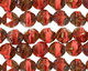 Czech Glass Pink Silk Quartz Picasso Chandelier Cut 8mm
