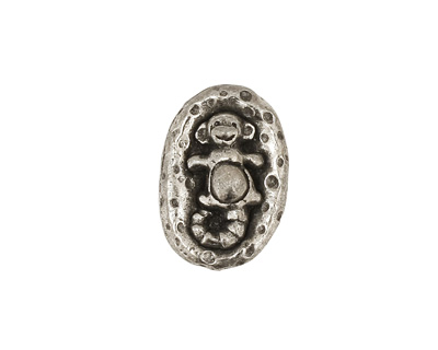 Green Girl Pewter Sea Monkey Button 14x19mm