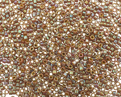 TOHO Opaque Rainbow Frosted Khaki Treasure #1 Seed Bead