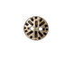 TierraCast Antique Brass (plated) Round Radiant Button 15mm