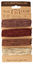 Shades of Bronze Hemp Twine 20 lb, 29.8 ft x 4 colors