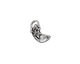 Rustic Charms Sterling Silver Little Moon w/ Star Charm 8x14mm
