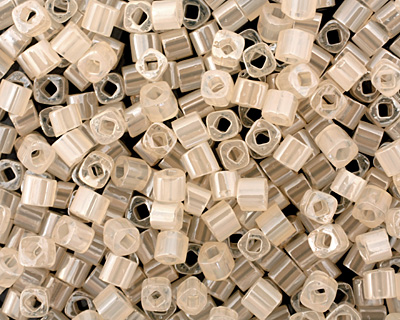 TOHO Ceylon Light Ivory Cube 3mm Seed Bead