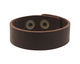 Red Brown Leather Cuff Bracelet 7/8"