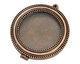 Nunn Design Antique Copper (plated) Large Beaded Locket 44mm