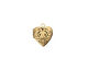 Antique Brass (plated) Tiny Pressed Heart Heirloom Locket 13x15mm