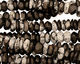 Snowflake Obsidian Faceted Rondelle 7-8mm