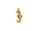 Stampt Antique Gold (plated) Seahorse Charm 7.5x17mm