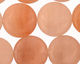 Peach Jade (nat.) Puff Coin 20mm