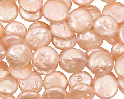 Angel Skin Pink Coin 9-10mm