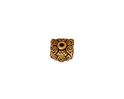 TierraCast Antique Gold (plated) Mirage Pendant Cap 8mm