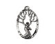 Green Girl Pewter Stag Pendant 24x36mm