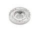 Silver (plated) Closed Scalloped Round (1 channel, 2 hole) Katiedids 25mm