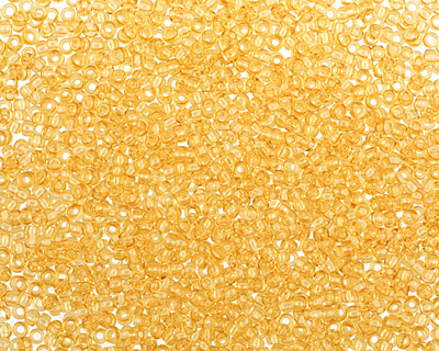 TOHO Transparent Light Topaz Round 15/0 Seed Bead