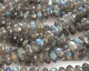 Labradorite (A) Faceted Rondelle 8mm