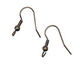 Gunmetal Ear Wire w/ Coil & Ball