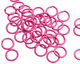 Hot Pink Enameled Copper Round Jump Ring 8mm, 18 gauge