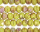 Czech Glass Grape Seed Fire Polished Rondelle 6x9mm