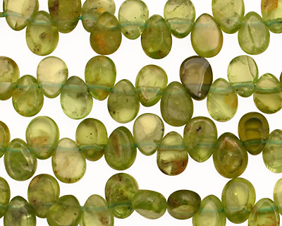 Peridot Flat Teardrop 5-6x7-8mm