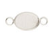 Silver (plated) Oval Bezel Link 19x15mm