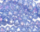 Light Sapphire AB Crystal Faceted Rondelle 8mm