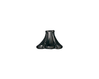 TierraCast Gunmetal Large Bell Flower Bead Cap 12mm