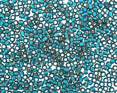 TOHO Teal (with Frosted Silver Lining) Round 11/0 Seed Bead