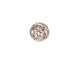 TierraCast Rhodium (plated) Hammertone Round Link 11mm