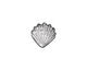 TierraCast Rhodium (plated) Large Shell Bead 13mm