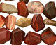 Apple Jasper Faceted Nugget 9-13x9-16mm
