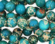 Teal Impression Jasper Round 8mm